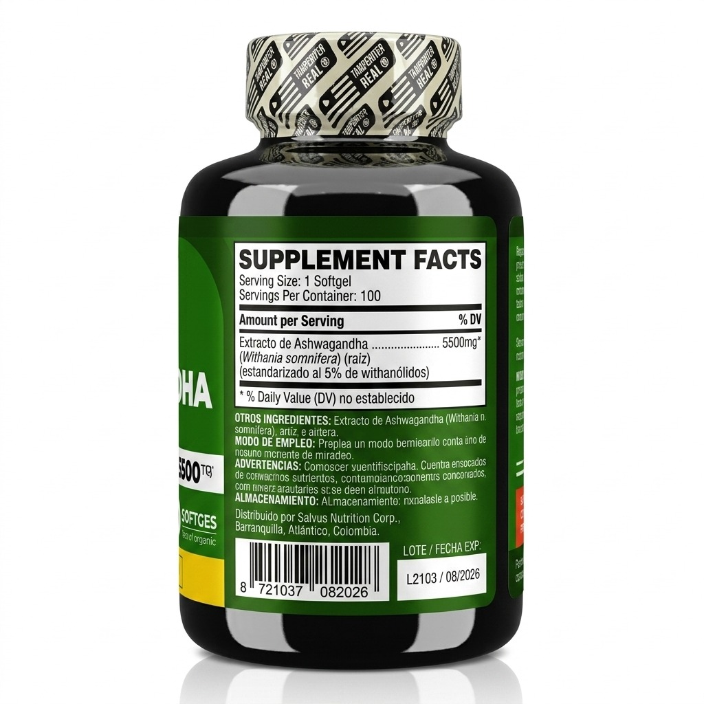 ashwagandha 5500 mg x 100 unidades – salvus ashwagandha 5500 mg x 100 unidades – salvus