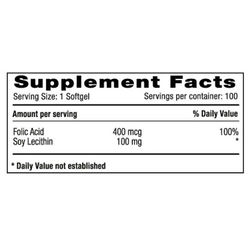 Ácido fÓlico 400 mcg x 100 softgels – natural system Ácido fÓlico 400 mcg x 100 softgels – natural system