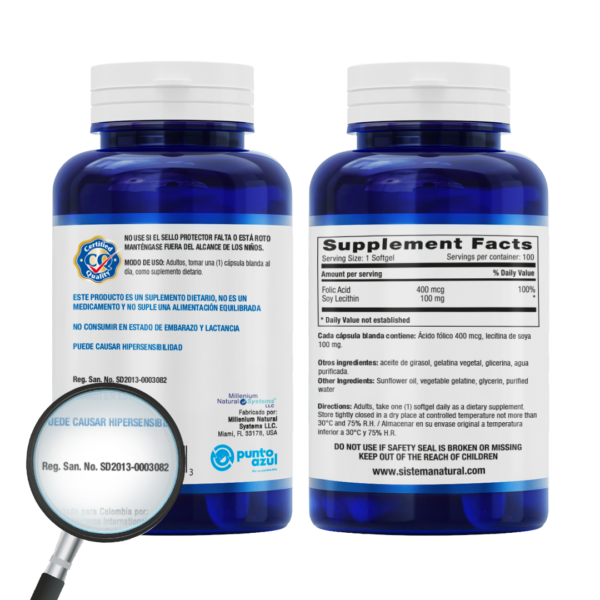 Ácido fÓlico 400 mcg x 100 softgels – natural system Ácido fÓlico 400 mcg x 100 softgels – natural system