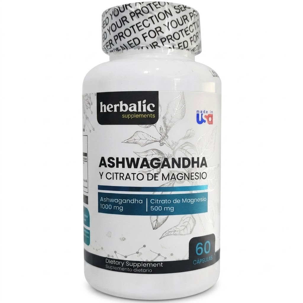 ashwagandha + magnesium citrate x 60 cÁpsulas – herbalic ashwagandha + magnesium citrate x 60 cÁpsulas – herbalic