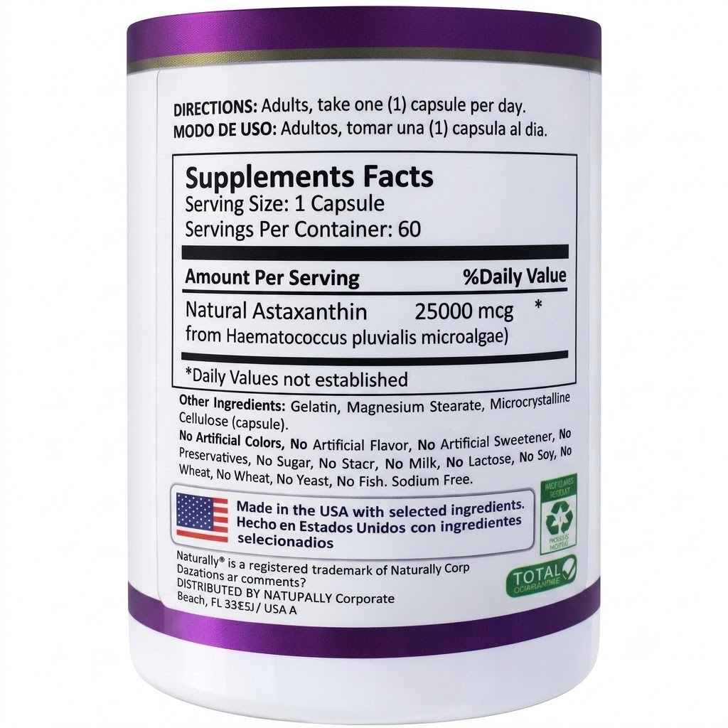 astaxanthin x 60 cÁpsulas – naturally astaxanthin x 60 cÁpsulas – naturally