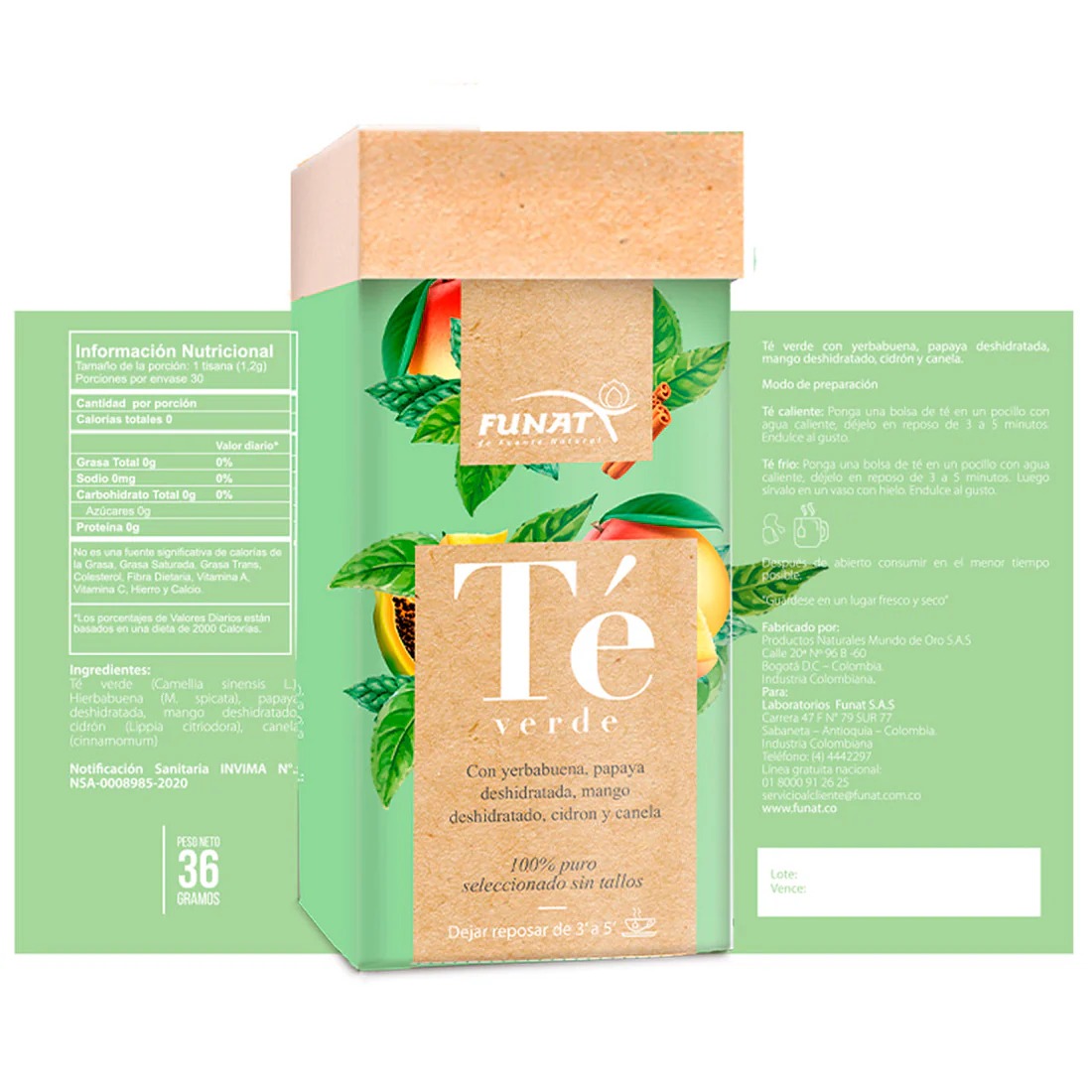 tÉ verde adelgaz caja x 30 sobres funat tÉ verde adelgaz caja x 30 sobres funat