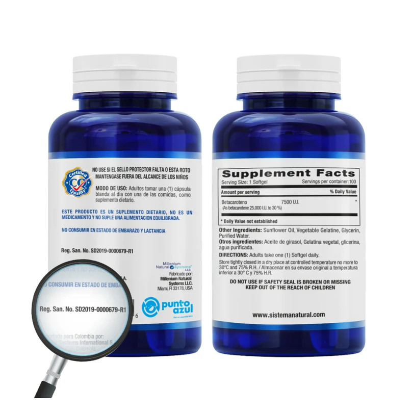 betacaroteno x 100 softgels – natural system betacaroteno x 100 softgels – natural system