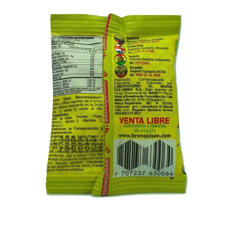 BRONQUISAN PASTILLAS – EL MANÁ - Image 2