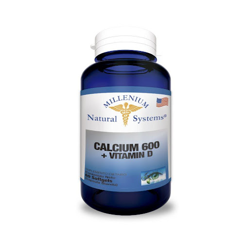 ALCIUM 600 MG + VITAMINA D X 60 SOFTGELS – NATURAL SYSTEM