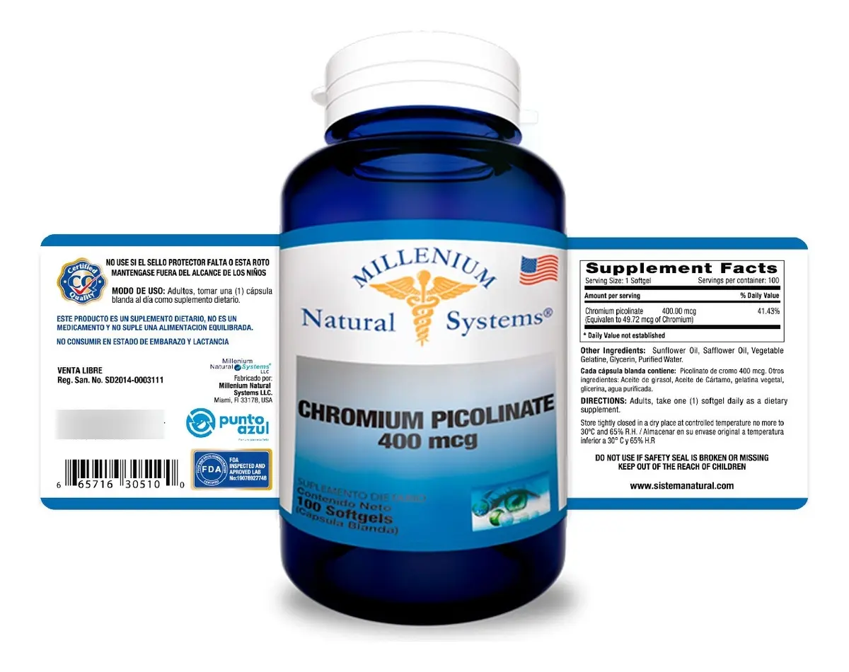 chromium picolinate 400 mcg x 100 softgels – natural system chromium picolinate 400 mcg x 100 softgels – natural system
