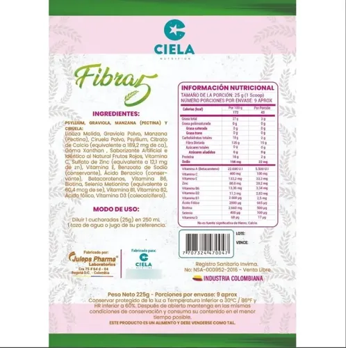 fibra 5 x 225 gr fibra 5 x 225 gr