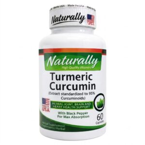 turmeric curcumin & black pepper x 60 cÁpsulas – naturally