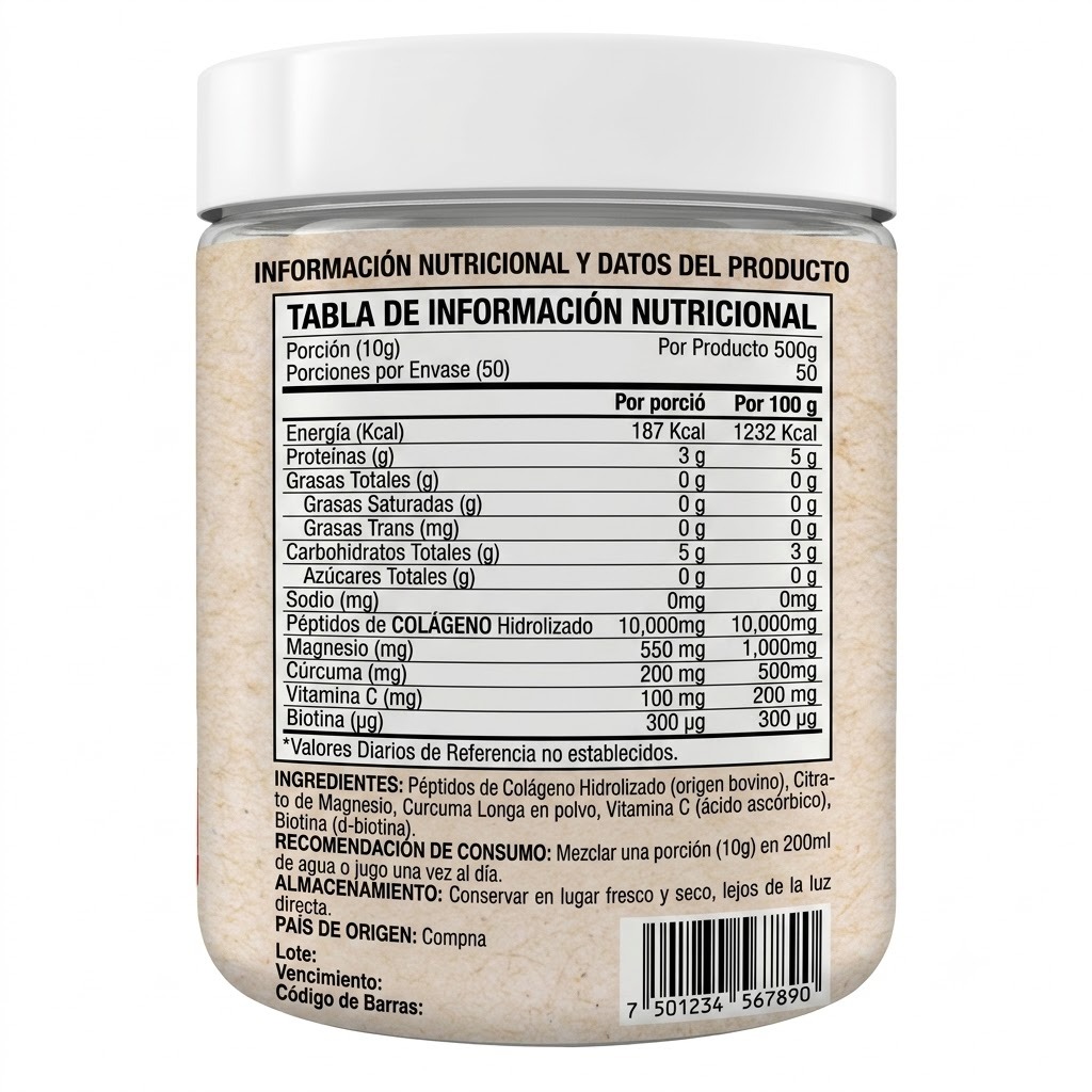 colÁgeno + magnesio 500 gr polvo – euvi colÁgeno + magnesio 500 gr polvo – euvi