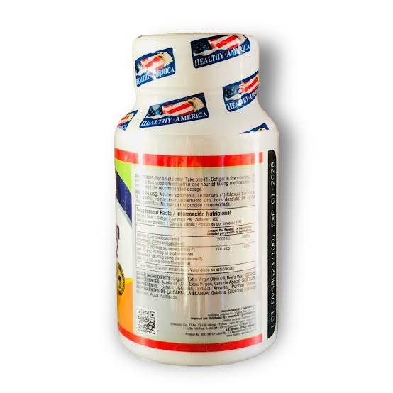 vitamina d3 + k2 x 100 softgels – healthy america vitamina d3 + k2 x 100 softgels – healthy america